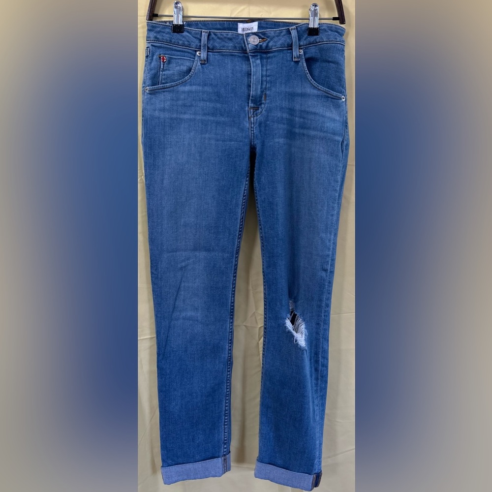 Hudson Jeans Blue Straight Leg Women Jeans
